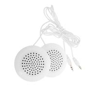VILLFUL 2 Piezas Altavoz Almohada Portátil con Jack Mini Altavoz Externo Blanco para Viaje y Dormir Compatible Reproductor CD