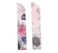 VILLFUL 2 Piezas Bolsa para Abanicos de Seda Funda de Abanico Chino con Doble Capa Protector Elegante para Bodas Fiestas Especiales