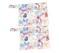 VILLFUL 2 piezas Bolsa Portátil para Compresas y Tampones Neceser de Almacenamiento Femenino y Duradero Coloridas para Oficina Viaje y Escuela Protección Discreta y Práctica