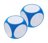 VILLFUL 2 Piezas Dados de Espuma Borrables para Matemáticas y Actividades el Aula Material Reutilizable para Enseñanza Interactiva y Diversión Familiar