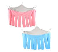 VILLFUL 2 Piezas de Jaula esquinera Triangular, Bonita, para Animales pequeños, Hamaca, Cama, hábitat para cobayas, Conejos, Hurones y Chinchillas.