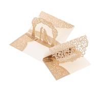 VILLFUL 2 Piezas Elegantes Tarjetas de Compromiso con Diseño Floral para Anuncios de Boda y Fiestas de Compromiso