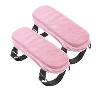 VILLFUL 2 Piezas Funda Antideslizante para Reposabrazos de Silla de Oficina y Gaming Almohadillas Suaves de Algodón PP Diseño con Bandas Elásticas Protección Cómoda para Brazos Casa y