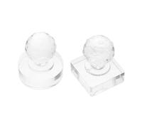 VILLFUL 2 piezas Herramienta Prensado Maquillaje con Moldes Cuadrados y Redondos para Sombras Blush y Corrector Prensa Polvo Portátil para Reparación Paletas Ojos y Rostro