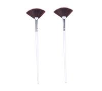 VILLFUL 2 piezas Pinceles Aplicadores Faciales Cerdas Sintéticas Brochas para Mascarillas de Barro y Cremas Fáciles de Limpiar Compacto para Viaje