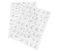 VILLFUL 2 Piezas Plantillas de Entretela Hidrosoluble para Bordado Unidades Papel Soluble Agua para Costura DIY Fácil de Cortar y Usar para Proyectos de Costura y Bordado Personalizables