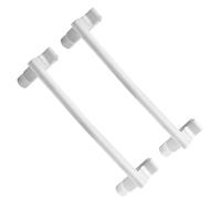 VILLFUL 2 Piezas Porta Toallas sin Perforaciones para Gabinete de Cocina Blanco, Organizador de Toallas Abs, Estante Desmontable para Baño y Habitaciones de Invitados