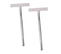 VILLFUL 2 Piezas Póster Portátil Inoxidable Varilla para Señalización Manual para Guías de Tour Soporte de Carteles para Agrupaciones y Orientación Abiertos