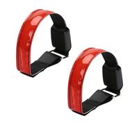 VILLFUL 2 Piezas Pulsera de Luz LED Reflectante para Correr de Noche, PVC | Fácil de Fijar en Tobillos, Cinturón o Correas, Uso para Ciclismo y Trabajo Vial