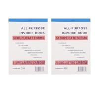 VILLFUL 2 Piezas Talonario de Recibos y Facturas para Pequeñas Empresas Unidades Libro de Pedidos Comercial para Seguimiento de Órdenes Control de Inventarios y Gestión de Compras Comercio