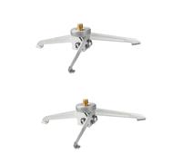 VILLFUL 2 Piezas Trípode para Depósito De Gasolina Trípode De Viaje Trípode De Transmisión Flexible Soporte para Teléfono Cámara Ajustable Trípode Portátil Silver Aleación De Aluminio