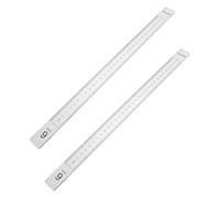 VILLFUL 2 Reglas Para Moldear Calibrador De Regla De Corte Artesanal Guía De Profundidad Para Arcilla Acrílica Rieles Niveladores De Arcilla Herramientas Para