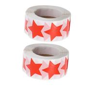 VILLFUL 2 rollos Pegatinas Bronceadoras Adhesivas Perforadas Forma de Estrella Ligeras y Transpirables para Tomar Sol Playa y Actividades al Aire con Etiquetas cada Uno