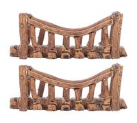 VILLFUL 2 Unidades Accesorios De Casa De Muñecas Maqueta Pecera Adornos De Paisaje En Miniatura Decoración De Jardín Zen Decoración De Micropaisajes Light Brown