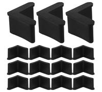 VILLFUL 20 Fundas de Goma Antideslizantes para Patas de Muebles Protectores Triangulares 35X35 MM Topes para Suelos Almohadillas para Evitar Arañazos y Estabilizar Muebles