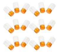 VILLFUL 20 Piezas Frascos de Medicamentos con Tapa Hermética, 20 Piezas de Plástico Transparente de 20 Ml, Organizador Portátil para Pastillas y Polvo, Resistente Humedad, Adecuado para
