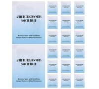 VILLFUL 20 Unidades Unidades Toallitas Depilatorias con Aceite Calmante Toallitas Faciales y Corporales para Eliminar Cera y Residuos Hidratantes con Extractos Naturales para Cuidado