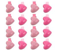 VILLFUL 24 Piezas Clips Pelo Pequeños Corazón Pinzas Seguras para Niñas Accesorios Valentina Sujetan Flequillo y Mechones Colores Rosa y Prácticos y Versátiles para Tipo de Cabello