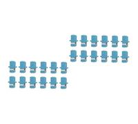 VILLFUL 24 Piezas Fibra Directa Hembra Extensor Plástico Convertidor Multimodo Acoplador Cable Óptico De Doble Puerto A Dúplex Óptico - Acopladores De Brida Adaptador Adaptadores Cables