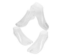 VILLFUL 2pares Maniquí Transparente para Exhibición De Calcetines y Zapatos Mujer Adulto Modelo Realista con Soporte Robusto para Tienda Minorista