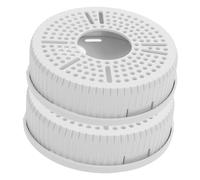 VILLFUL 2Piezas Soporte de Techo y Pared para Seguridad Montaje de Plástico para Exterior Gestión Efectiva de Cables y Protección para Hogar y Oficina