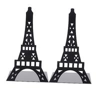 VILLFUL 2piezas Sujetalibros De Hierro Forjado Sujetalibros De Torre Exquisitos para Sala De Estudio y Oficina Organizador De Decorativo