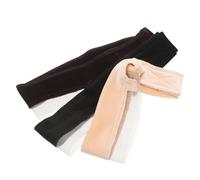 VILLFUL 3 Piezas Banda para Peluca Ajustable de Terciopelo con Borde de Encaje Antideslizante de Negro Marrón y Beige Diadema Cómoda para Pelucas y Sujetadores de Prótesis Capilares