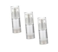 VILLFUL 3 piezas Botellas de Cosméticos Transparentes de Frascos Vacíos para Loción Recargables Resistentes y Portátiles para Viaje al Aire