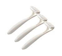 VILLFUL 3 piezas Mini Depiladora Manual para Mujer de Portátil y Compacta para Viaje Afeitadora Suave para Vello Facial Axilas y Zonas Íntimas Herramienta Versátil para Recorte y