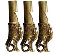 VILLFUL 3 Piezas Silbato de Cobre Forma de Dragón de Silbato Decorativo para Claves para Referees y Actividades al Aire