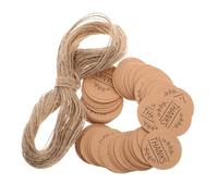 VILLFUL 300Piezas Etiquetas Bodas y Fiestas Unidades con Cuerda de Yute Etiquetas de Agradecimiento Manualidades y Embalaje
