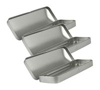 VILLFUL 3piezas Caja Metálica Rectangular con Tapa Abatible para Papelería De Estuches Portátiles para Lápices y Bolígrafos Organizador Resistente para Estudiantes y Uso Doméstico