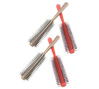 VILLFUL 4 Peines Redondos Profesionales para Peinar el Cabello 4 Piezas Diseño para Cabello Liso y Rizado Herramienta de Peluquería Versátil para Uso Diario y Obsequio Color Aleatorio