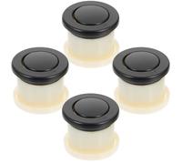 VILLFUL 4 Piezas Perillas de Resorte Redondas Retráctiles para Muebles y Armarios, Diseño Oculto en Aleación de Zinc y Plástico, Compatibles para Hogar y Tatami