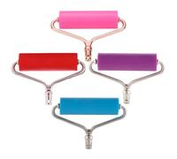 VILLFUL 4 Piezas Rodillos Mini para Manualidades Herramienta de Prensado para Pinturas con Diamantes Rodillos Compactos para Arte y Decoración para Estudios y Hogar