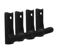 VILLFUL 4 Piezas Soporte para Barra de Pared Colgador de Barra de Almacenamiento, PC Negro, Diseño Compacto, Acceso Fácil, para Gimnasio y Hogar