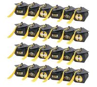 VILLFUL 48 Cajas para Gorros de Graduación Recipientes para Golosinas Dorados Caja de con Temática de Gorro de Soltero Embalaje de Papel Único