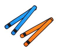 VILLFUL 4piezas Correa LED Brillante para Tobillo y Pierna de Caballo Correas de Compresión para Montar Caballo Protección Deportiva para Jinetes Azul y Naranja
