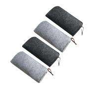 VILLFUL 4piezas Estuche De Fieltro para Lápices Unidades Organizador De Papelería Neceser De Maquillaje Resistente Al Desgaste