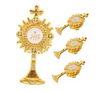 VILLFUL 4piezas Prendedor Religioso De Comunión Broche Para Hombre Decoración De Traje Accesorio Para Eventos Visible Pero No Abrumador