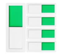 VILLFUL 5 Piezas Letrero de Privacidad para Puerta Indicador de Ocupado y Vacío Señal de Estado para Baños Oficinas Conferencias y Diseño Cuadrado Blanco Sin