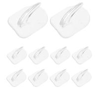 VILLFUL 50 Ganchos Adhesivos Mini de Plástico Reutilizables sin Taladro para Colgar Marcos de Fotos Ropa y Accesorios Pack de 50 Unidades Ganchos Autoadhesivos Multiusos para Hogar