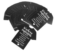 VILLFUL 50 Pcs Tarjeta De Cuidado De Lavado Inserto De Instrucciones Para El Cuidado Tarjetas De Prospecto De Paquete De Ropa Limpio Papel Suministros Para Manualidades