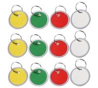 VILLFUL 50 piezas Etiquetas de Llaveros de Etiquetas de Equipaje Coloridas para Claves y Maletas para Personalizar y Organizar Múltiple