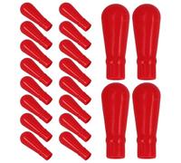 VILLFUL 50 Piezas Tapones de Silicona para Pipetas Cabezal de Succión de Pipeta Rojos a Prueba de Fugas para Goteros Uso en Laboratorio de Química