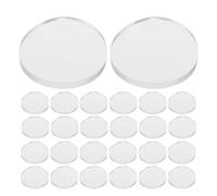 VILLFUL 50 Unidades Protectores Antideslizantes Transparentes para Mesa de Vidrio Almohadillas Adhesivas de Silicona Suave Espaciadores Redondos para Muebles Gabinetes Marcos y Espejos