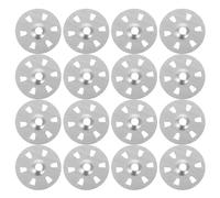 VILLFUL 500 Arandelas Metálicas de Fijación para Aislamiento Disco Rígido de 1-1/8 Pulgadas 6 Agujeros para Placas de Yeso y Espuma Sujetadores para Paneles Aislantes de Polipropileno