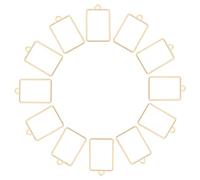 VILLFUL 50pcs Marco De Resina Bisel Abierto Collar Joyería Decoración De Joyería