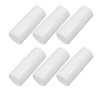 VILLFUL 6 Botellas Pequeñas Cabeza de Esponja, Aplicadores Rellenables de Plástico, Ideales para Uso en Logística y Mensajería, Color Blanco