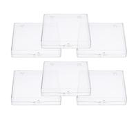 VILLFUL 6 Piezas Caja de Especímenes de Transparente Contenedor de Plástico con Tapa Abatible para Almacenamiento Pequeño Exhibición Compacta y Protección Plazo de Insectos